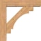 Ekena Millwork Merced Block Smooth Bracket w/ Offset Brace, Western Red Cedar, 7 1/2"W x 36"D x 36"H BKT0806X36X36MRC05SWR - alternate 4